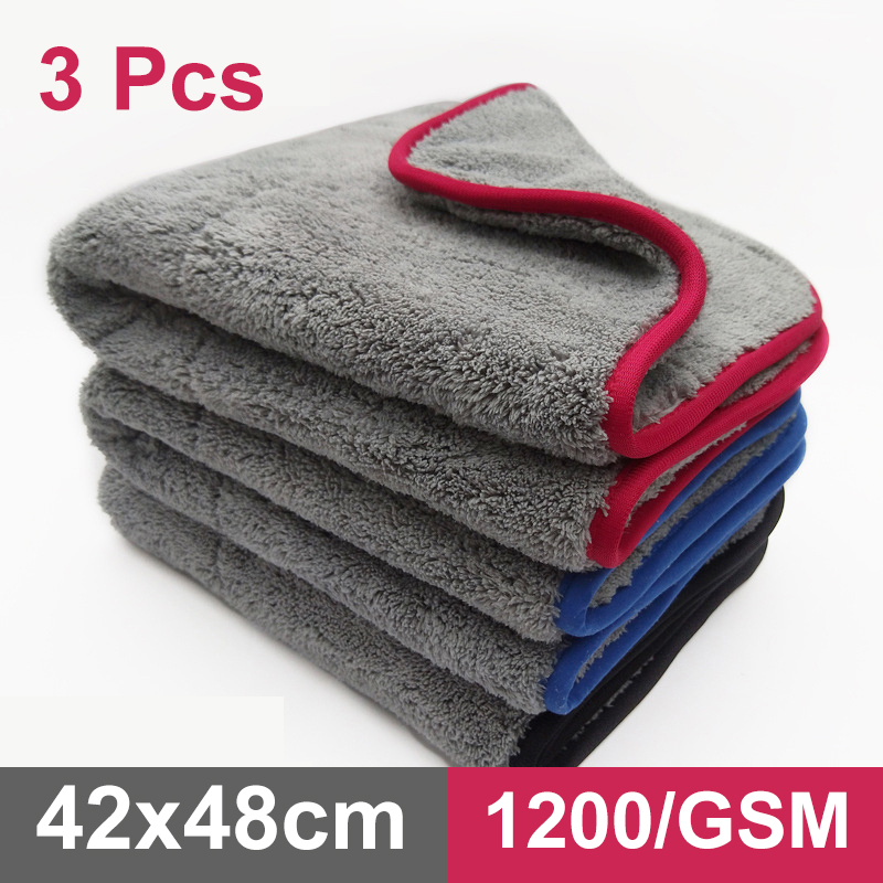 Microfiber Towel Detailing - Limpieza automática de coches, 42x48cm, Wassen