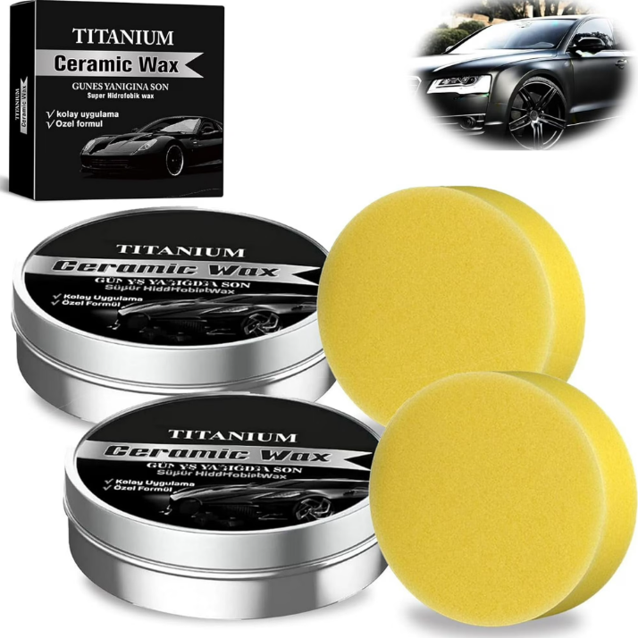 Car Wax Ceramic Coating - Kit de Cera Cerámica de Titanio